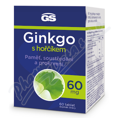 GS Ginkgo 60mg s horcikem tbl.60