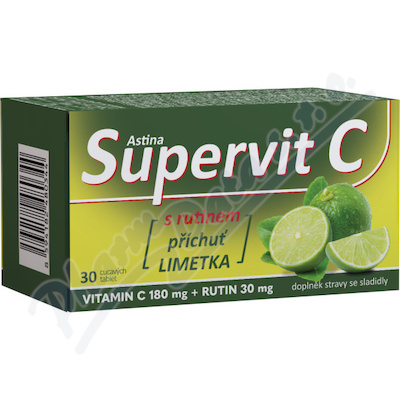 Astina Supervit C s rutinem limet.tbl.30