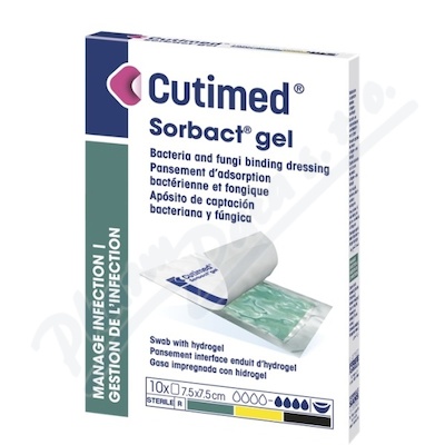 Cutimed Sorbac.gel 7.5x7.5cm 10ks7261120