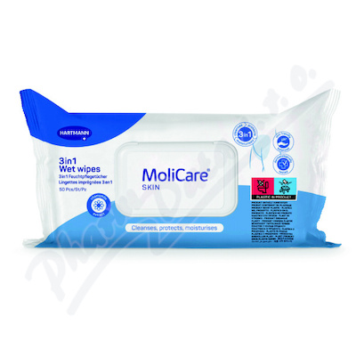 MoliCare Skin Vlhč.ubrousky 3v1 50ks
