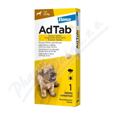 AdTab 56mg zv.tab.pro psy 1.3-2.5kg 1ks