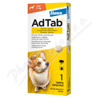 AdTab 225mg zv.tab.pro psy >5.5-11kg 1ks