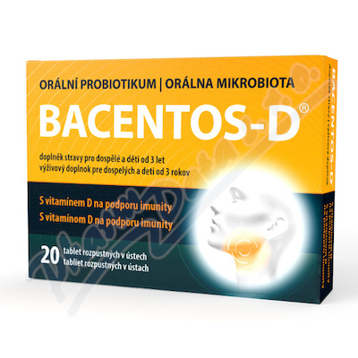 BACENTOS-D oralni probiotikum tbl.20