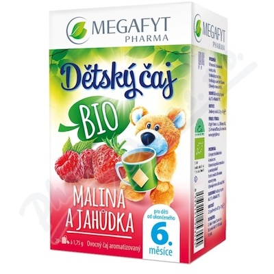 MEGA Děts.čaj Malina/jahůdka BIO 20x1.75