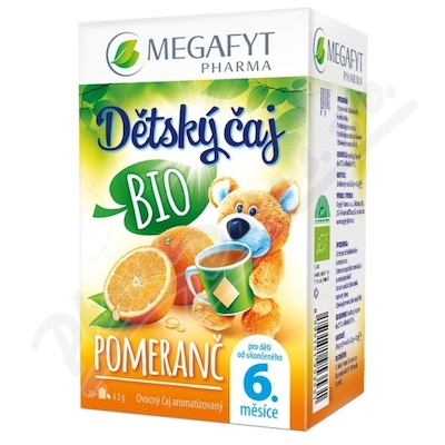 MEGA Dětský čaj Pomeranč BIO 20x2g