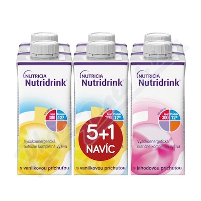 Nutridrink bal.5+1(vanilka-jah.)6x200ml