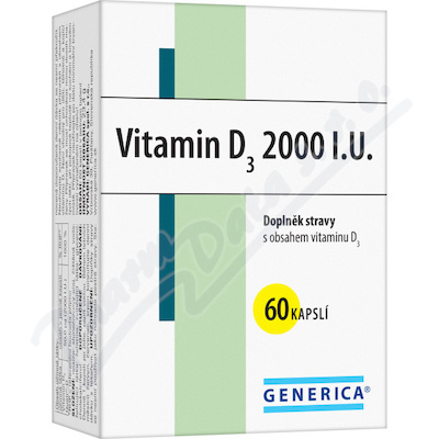 Vitamin D3 2000 I.U.cps.60 Generica