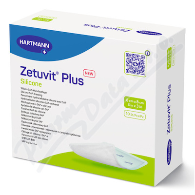 Zetuvit Plus Silic.8x8cm kryti 10ks