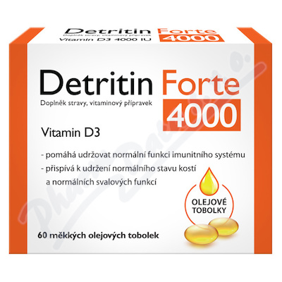 Detritin Forte Vitamin D3 4000 IU 60
