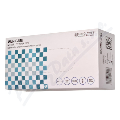 Rukavice nitril.bezpudr.Unicare S 100ks