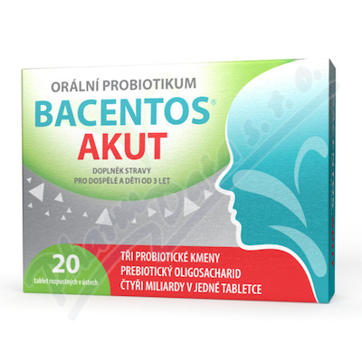BACENTOS AKUT oralni probiotikum tbl.20