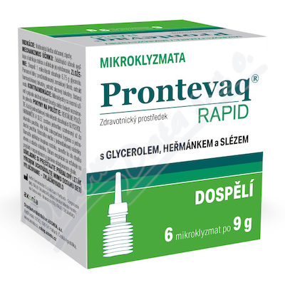Prontevaq RAPID mikroklyzma dospeli 6x9g