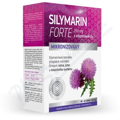 Silymarin Forte 250mg s vit.D3 tbl.40