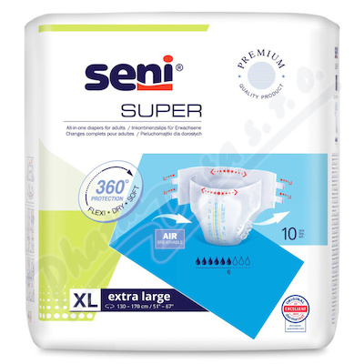Seni Super inkon.plenko.kalhotky XL 10ks