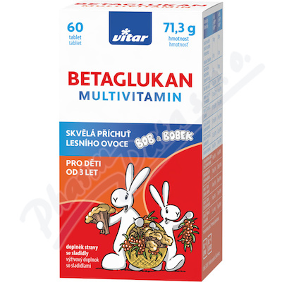 Vitar Kids Betaglukan Multivit. tbl.60