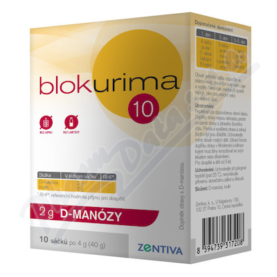 Blokurima 2g D-manozy sacky 10x4g