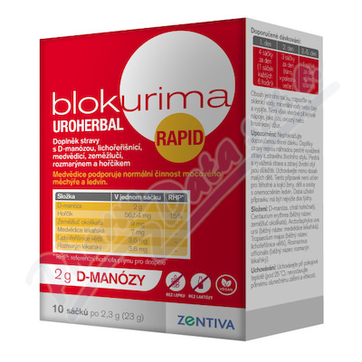 Blokurima Uroh.Rapid 2g D-man.s.10x2,3g