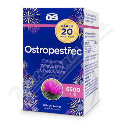 GS Ostropestrec 6500mg tbl.60+20 darek