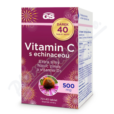 GS Vit.C 500mg s echinaceou tbl.70+40dar