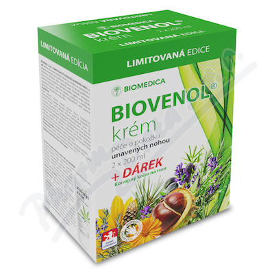 Biovenol krém 2x200ml+dárek(Konopný kr.)