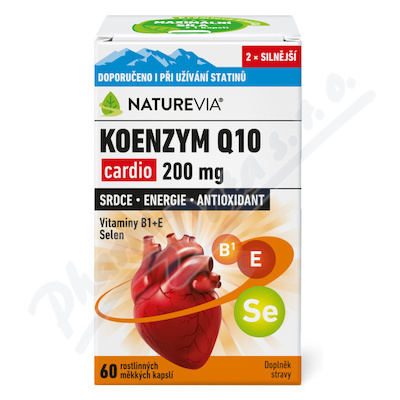 NatureVia Koenzym Q10 cardio 200mg 60cps