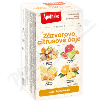 Premier Zázv-citrus.čaj 20n.s.APOTHEKE