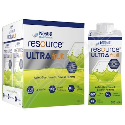 Resource Ultra Fruit Jab.por.sol.4x200ml