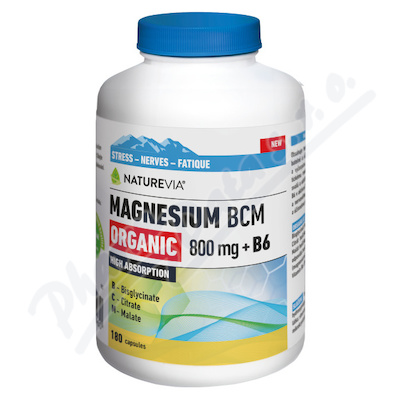 NatureVia Magnes.Organic 800mg+B6 180cps