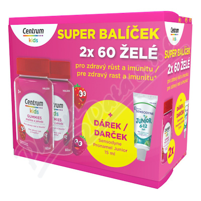 Centrum Kids Gummies mal.+jah.2x60+dárek