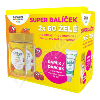 Centrum Kids Gummies multifr.2x60ks+dáre