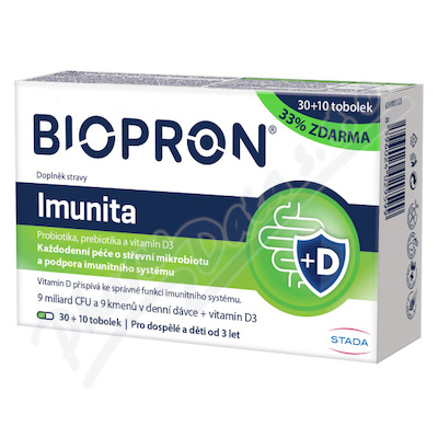 Biopron Imunita probio+vit.D 30+10tob.