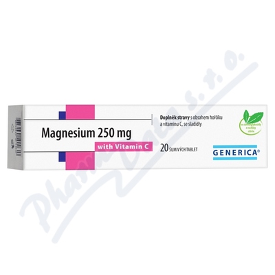 Magnesium 250mg s vitam.C tbl.eff 20