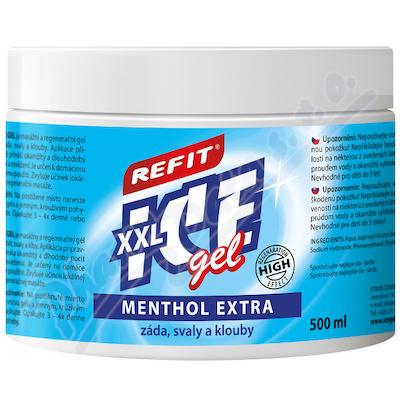 Refit Ice gel menthol 2.5% 500ml modrý