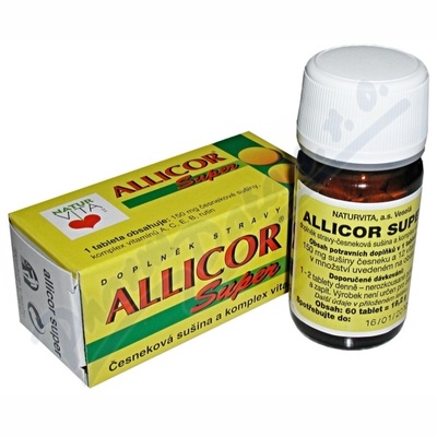 Allicor česnek super+vitam.tbl.60