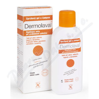 DERMOLAVAL sprchový gel a šampon 200ml