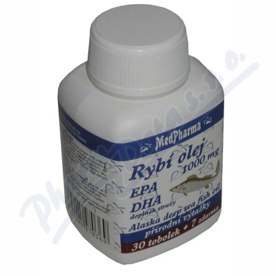 MedPh Rybí olej 1000mg+EPA+DHA 37tob.