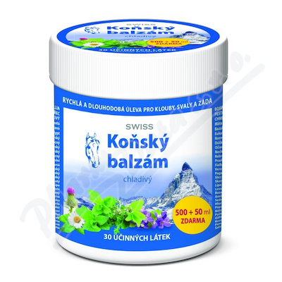 Koňský balzám SWISS chladivý 500+50ml