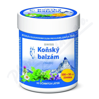 Koňský balzám SWISS chladivý 500+50ml