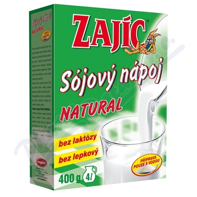 Zajíc nápoj soj.NATURAL 400g krab.