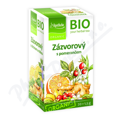 Čaj BIO Zázvor a pomeranč 20x1,5g APOTHE