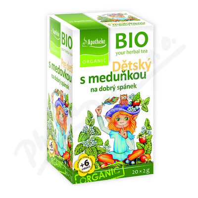 Čaj BIO Dětský ov.s meduň.20x2g APOTHEKE