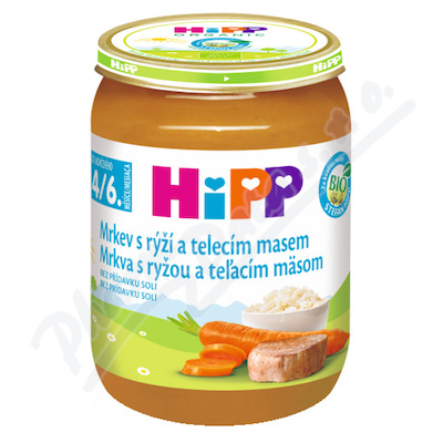 HiPP BM karotka,rýže,tel.maso190g CZ6143