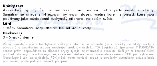 Samahan bylinný nápoj 10 sáčků