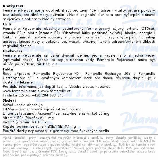 Femarelle Rejuvenate 40+ cps.56