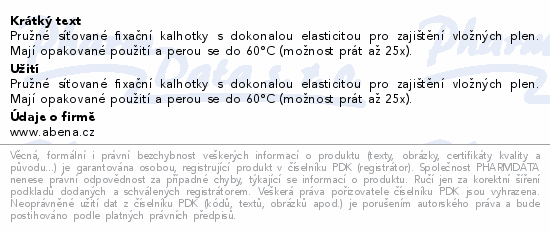 Inkont.fix.kalhotky síťované Abena Fix Net L. 5ks