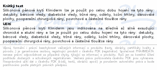 Superabsorpční obvaz Kliniderm 10x20cm 50ks