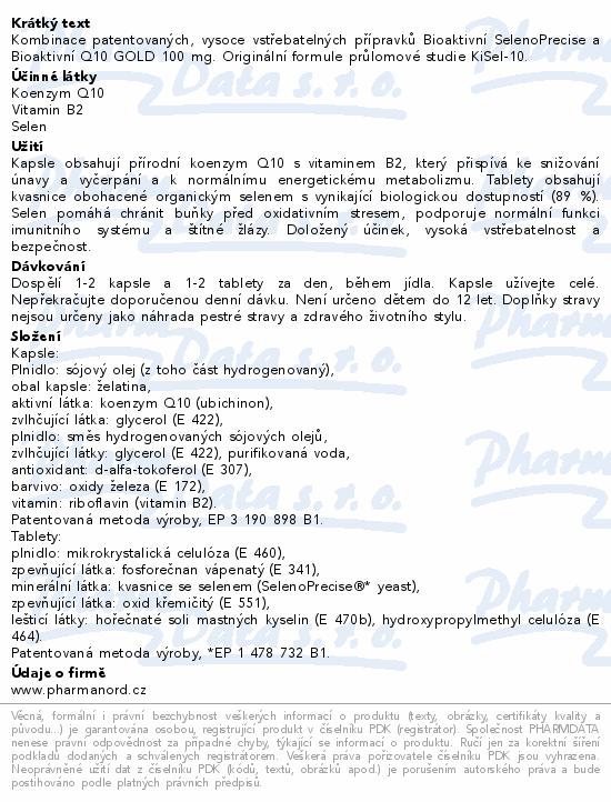 Pharma Nord Bioaktivní SelenoQ10 cps.60+tbl.60