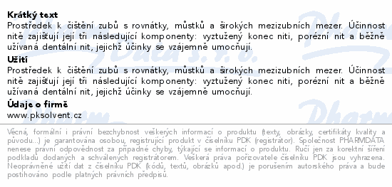Oral-B SuperFloss dentální nit pásky 50ks