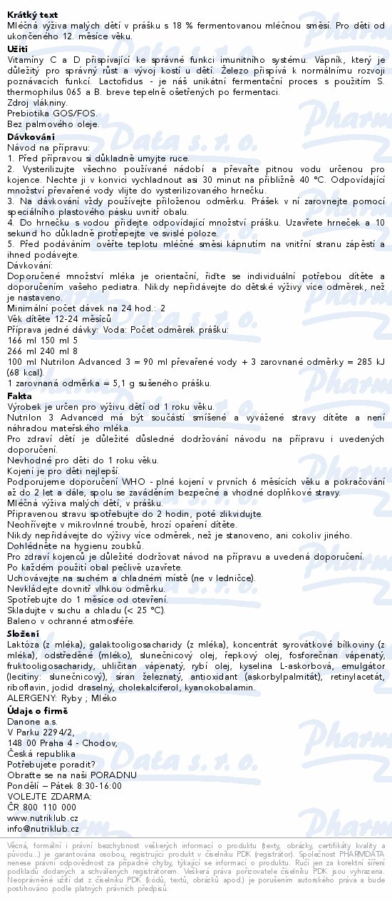 Nutrilon Advanced 3 2x500g