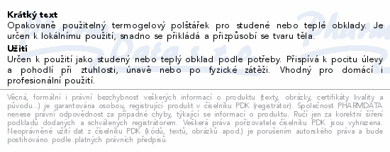 DuoTherm Termogelové polštářky velký 20x30cm